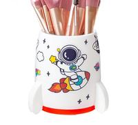 Pen -Pen Coppa - supporto per le penne creative, accessorio per ufficio | Rocket -Maped Storage Pot, Spazioso capacità, design originale con adesivi per astronauti, perfetto per la scuola e il mio