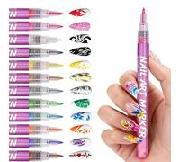 Pen per Smalto per Unghie Con Punta Fine 0.5mm ad Asciugatura Rapida