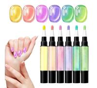 Pen Per Unghie In Gel | 6 Pezzi Manicure Asciugatura Rapida - Penne per Unghie Donna | Per Bellezza E Casa Salotto Viaggio Principianti Arte