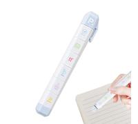 Pen Shape Journaling Stamp - Diary Craft Template Stencil - Stationery