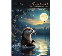 Pen to Paper Journal Downstream 120 Pages: A5 Writing lined book memoir Animal spirit theme 9 : Designed by Aetherial Moon