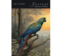 Pen to Paper Journal Excursions 120 Pages: A5 Writing lined book memoir Bird fantasy theme 6 : Designed by Aetherial Moon