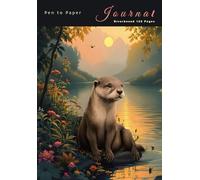 Pen to Paper Journal Riverbound 120 Pages: A5 Writing lined book memoir Animal spirit theme 10 : Designed by Aetherial Moon