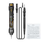Pen Type Digital Multimeter, Voltmeter Ammeter Ohmmeter, 7.48x1.1x1.09 Inch 4000 Count LCD Display & Comprehensive Testing Features, Intelligent Current for Electronic Testers, Continuity, Capacitance