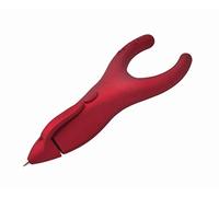 PenAgain - Penna ergonomica con 2 cartucce gratuite, colore rosso