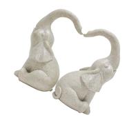 PENCHEAK 2 statuette di elefanti in resina, sculture per interni ed esterni, romantico, anniversario, regalo, amore, elefante, statua