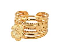 PENCHEAK 3pcs/set Dito Minimalisti Set 18k A Colori Oro Dimensioni Regolabili Placcate Impilati Per Donne Feste Gioielli Alla Femminile