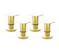 PENCHEAK 4pcs Elegante Dorato Mobili Pad Regolabile Cabinet & Divano Gamba Supporta Lussuoso Oro Mobili Gambe Per La Casa Heavy Duty Tavolo Rise