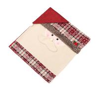 PENCHEAK Coprisedia natalizio, cappello di Babbo Natale, fiocchi di neve, gnomi, coprisedia, decorazione per cena e banchetti