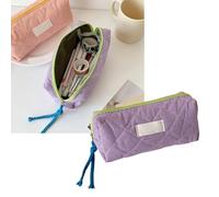 PENCHEAK Custodia A Penna Alla 7.5x3.5x2 4 Pollici Tappe Della Penna Capacità Con Cerniera Scompartimento Per Donne Studentesche Simple Holder