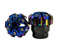 PENCHEAK Lega di alluminio Del Motociclo Forcella Cup Leggero Per Pendolarismo Miglioramento Della Durata Miglioramento 2pcs Lega di Alluminio Moto Crash Cup Modifica Accessori