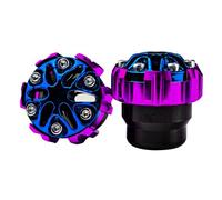PENCHEAK Lega di alluminio Del Motociclo Forcella Cup Leggero Per Pendolarismo Miglioramento Della Durata Miglioramento 2pcs Lega di Alluminio Moto Crash Cup Modifica Accessori