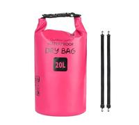 PENCHEAK Outdoor Beach Buckled Storage Sacchi Impermeabili Dry Bag Nuoto Galleggiante Dry Gear Borse per Campeggio Escursionismo Trekking Nuoto, Rosso rosato, 20 l