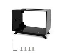 PENCHEAK Porta del Banco Desktop Acrilico per 3 Altoparlanti Elegante Scaffale Display con Supporto per Altoparlanti Acrilici Non Slip