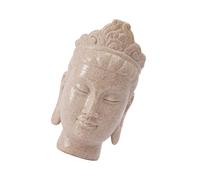 PENCHEAK Resine Buddhas Scultura Testa Con Colore Buddista Pietra Statua Della Testa Religiosa Per Rilassamento Spirituale Decors Ornament Dono Buddismo