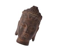 PENCHEAK Resine Buddhas Scultura Testa Con Colore Buddista Pietra Statua Della Testa Religiosa Per Rilassamento Spirituale Decors Ornament Dono Buddismo