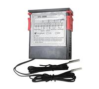 PENCHEAK Termostato Temperatura A Doppia Display Digitale Controller A Doppia Sonda Termostato per L'agricoltura Vari Frigorifero Controllo della Temperatura