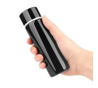 PENCHUAN Bottiglia d'acqua in acciaio inox, 150 ml, mini bottiglia termica per bevande calde, piccola bottiglia termica portatile, bottiglia d'acqua isolata (nero)