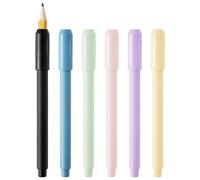 Pencil and Crayon Lengthener Tool, Comfortable Grip Extension Holder for Art Supplies, Compact Drawing Gadget for Students, Kids, Adults, Offices Use, 6 Packs, 5.04x0.47 Inches
