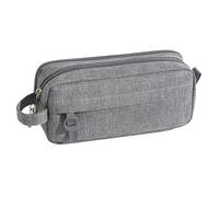 Pencil Box, Brush Bag -Two -Layer Stationery Pouch with Compartment - Multifunctional Journaling Supplies, Male Pencil Case Pencil, grigio, vedi descrizione, Vedi descrizione
