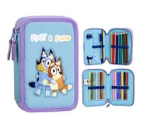 Pencil Case Bluey Light Blue 12,5 X 19,5 X 4,5 Cm NUOVO