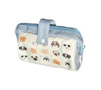 Pencil Case, Cute Organizer with Zipper Closure, 8.66x4.72x3.94 Inches Stylish Design & Secure Storages, Ruler Stationery Holder for Journaling, Commuting, Travel, Painting, Working, and Note Taking