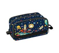 Pencil Case Large Capacity 6 Layer Polyester Pen Bag Student Organizer | Pen Pouch - 3D Fabric Design With Compartments | Zipper Stationery Storage | Multipurpose Holder For School Office College