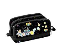 Pencil Case Large Capacity 6 Layer Polyester Pen Bag Student Organizer | Pen Pouch - 3D Fabric Design With Compartments | Zipper Stationery Storage | Multipurpose Holder For School Office College