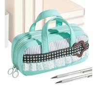 Pencil Case, Multi Compartment Stationery Organizer, Aesthetic Pencil Pouch | Large Capacity Pen Pouch For Kid Girls Teens School Home College Traveling