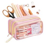 Pencil Case, Stationery Organizer, 8.86x4.72x2.76 inches, High Capacity with Handle, Portable Pen Pouch, Zipper Pencil Bag for Students Girls Boys Adults Kids College Travel, School Supplies