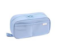 Pencil Case, Stationery Organizer, Waterproof Bag, Zipper Pouch, Pen Storage, Multiple Pockets, Polyester Material, Large Capacity, School Supplies, Travel Friendly, Office Use