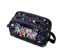 Pencil Case with Zippers - 6-Compartment Cartoon Large Capacity Organizer | School Pen Holder Pencil Pouch for Teen Teacher Women Men Home
