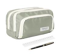 Pencil Case - Zipper Pencil Pouch Organizer, Three Layer Large Capacity Stationery Bag | Durable Storage Organizer for Student, Teacher, College, Backpack, Travel, Office, School Supplies