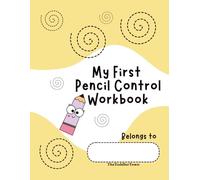 Pencil Control Workbook for Preschool and Homeschool curriculum, First Preschool activity workbook for toddlers