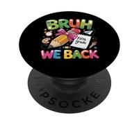 Pencil Crayon First Day Of School Bruh We Back fifth grade PopSockets PopGrip Adesivo