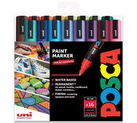 Pencil Marker POSCA PC-5M Set Completo Di 16 In Scatola Regalo