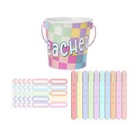 Pencil Name Sticks Classroom Tools, 60Pcs Wooden Name Tags
