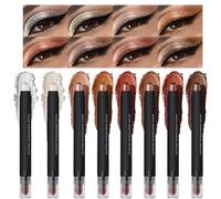 Pencil Ombretto - Stick Per Ombretto | Set Di Trucco Per Ombretto Impermeado | Blush Di Evidenziatore Pigmentato Liscio | Bronzer Contouring Face Multi-Stick Creamy Matte Highlighter Liner