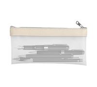Pencil Pouch - Clear Pencil and Pen Pouch - Clear Pen Case Bag with Large