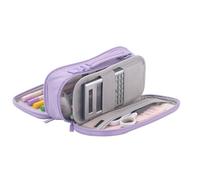 Pencil Pouch, Multilayer Makeup Bag, Poliestere Stationery Bag, Handheld Pencil Case, Pocket Pencil Case, Ampia Capacity Pouch, Multifunzionale Pen Organizer, Pen Case, Zippered Stationery