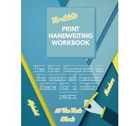 Penciol Press Print Handwriting Workbook for Adults (Tascabile)