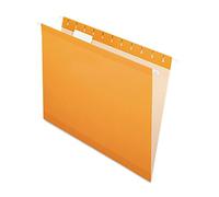 Pendaflex 4152 1/5 ORA - Cartelline rinforzate, formato lettera, colore: Arancio