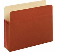 Pendaflex 51524E5 - Tasca portadocumenti, con linguetta superiore, espansione 3-1/2", lettera, 5/PK, corda rossa