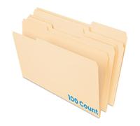 Pendaflex Cartelle di file, dimensione legale, Manila, 1/3 taglio, 100/BX (753 1/3)