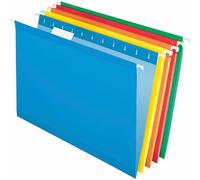 Pendaflex Cartelline portadocumenti rinforzate, formato legale, colori assortiti, taglio 1/5, confezione da 25 (04153 1/5 ASST)