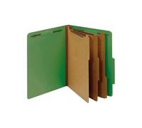 Pendaflex classificazione cartelle, standard, 3 divisori, Embedded Fasteners, 2/5 Cut Tab, blu scuro, Letter, 10/BX (24096) Specialty Dark Green