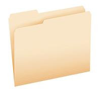 Pendaflex Essentials - Cartelline per documenti, formato lettera, taglio 2/5, Manila, 100 per scatola (752 2/5RE)