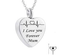 Pendant, Chains Steel I Love You Forever... Memorial Locket for Men with Funnel Kit & Bag