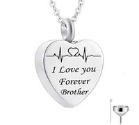 Pendant, Chains Steel I Love You Forever... Memorial Locket for Men with Funnel Kit & Bag