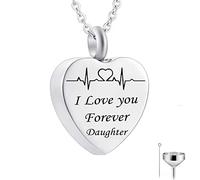 Pendant, Chains Steel I Love You Forever... Memorial Locket for Men with Funnel Kit & Bag